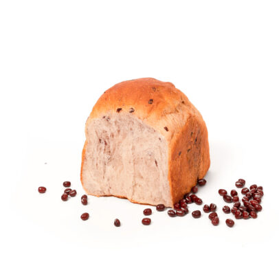 bread secret red-bean loaf half cut