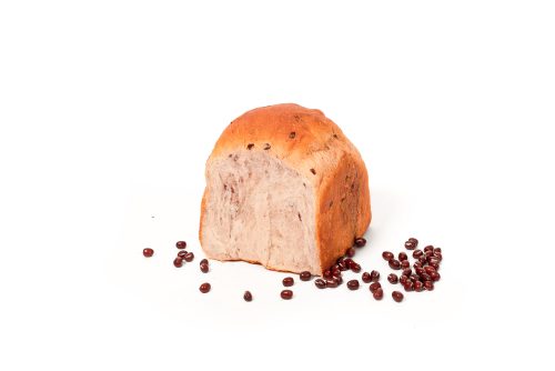 bread secret red-bean loaf half cut