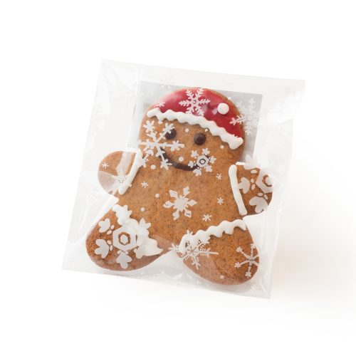 bread secret gingerbread man in snowy packet