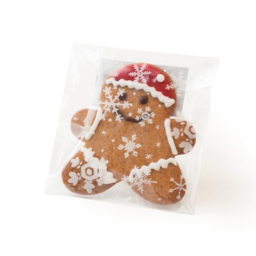 bread secret gingerbread man in snowy packet
