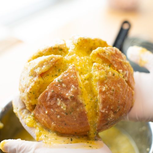 Korean Cream Cheese Garlic Bread