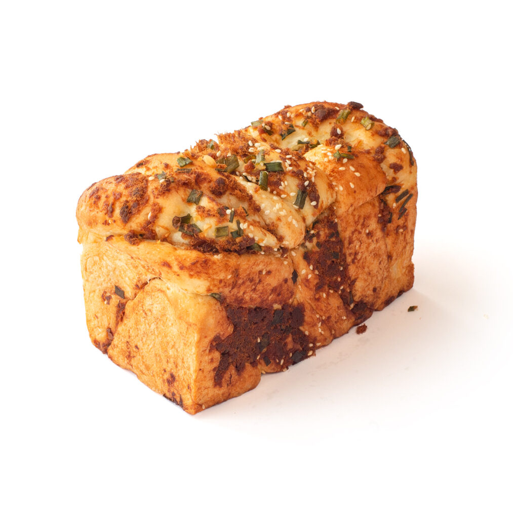 Green Onion Meat Floss Twist Bread bread secret